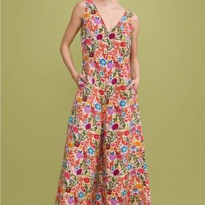 Floral V-Neck Jumpsuit